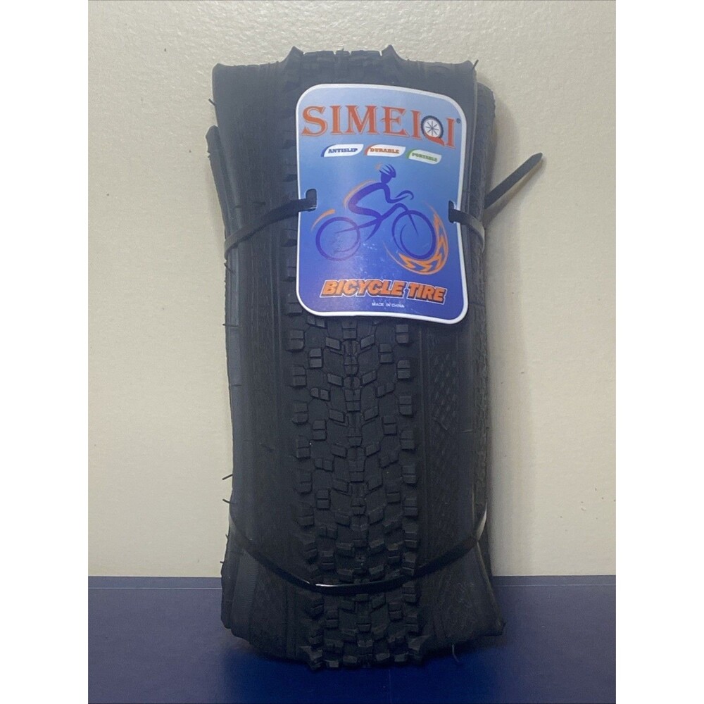 Simeioi Bicycle Tire 24" X 1.95" Folding Mountain Bike Knobby Tread Pattern- NEW